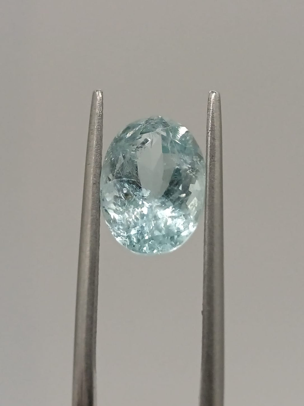 Aguamarina ovalada de 2.87ct