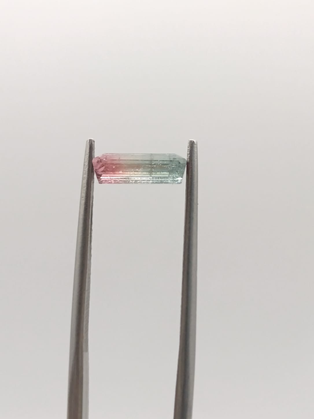 Turmalina sandia rectangular de 1.18ct