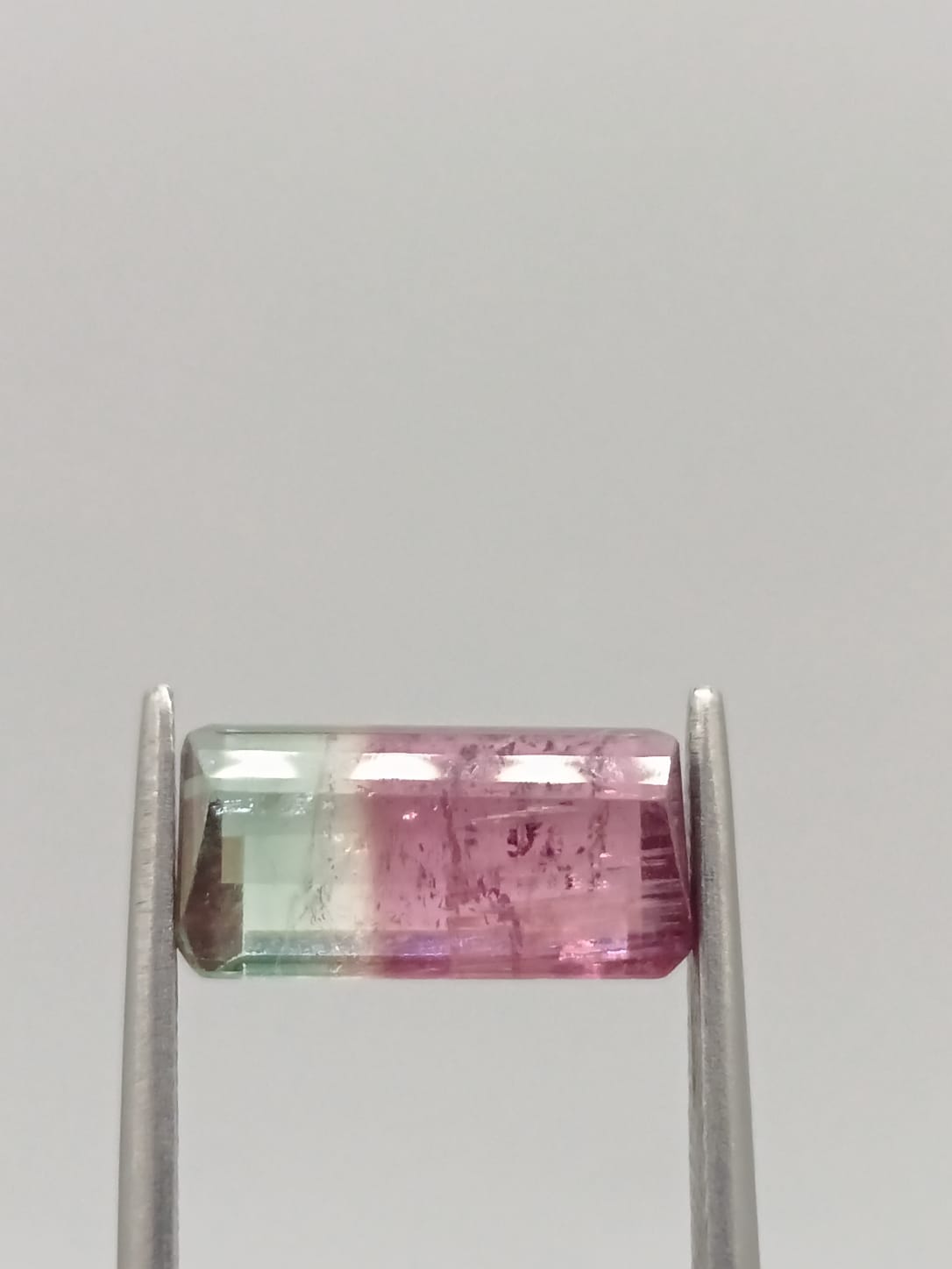 Turmalina sandia rectangular de 3.98ct