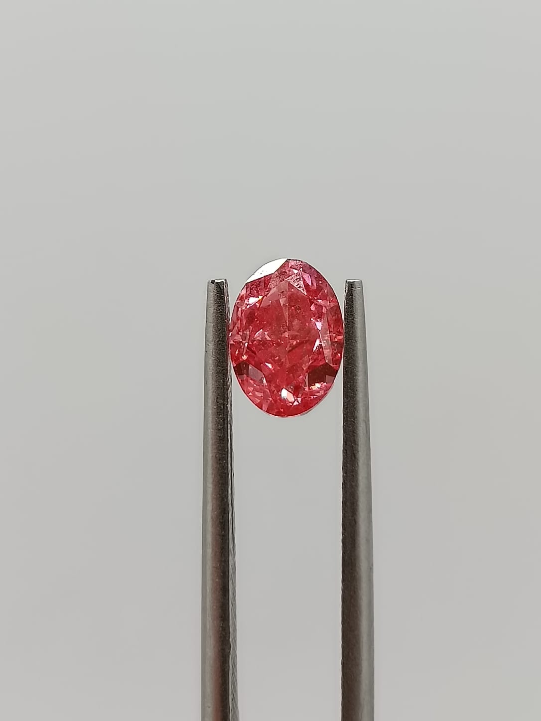 Diamante Lab rosa de 1.08ct