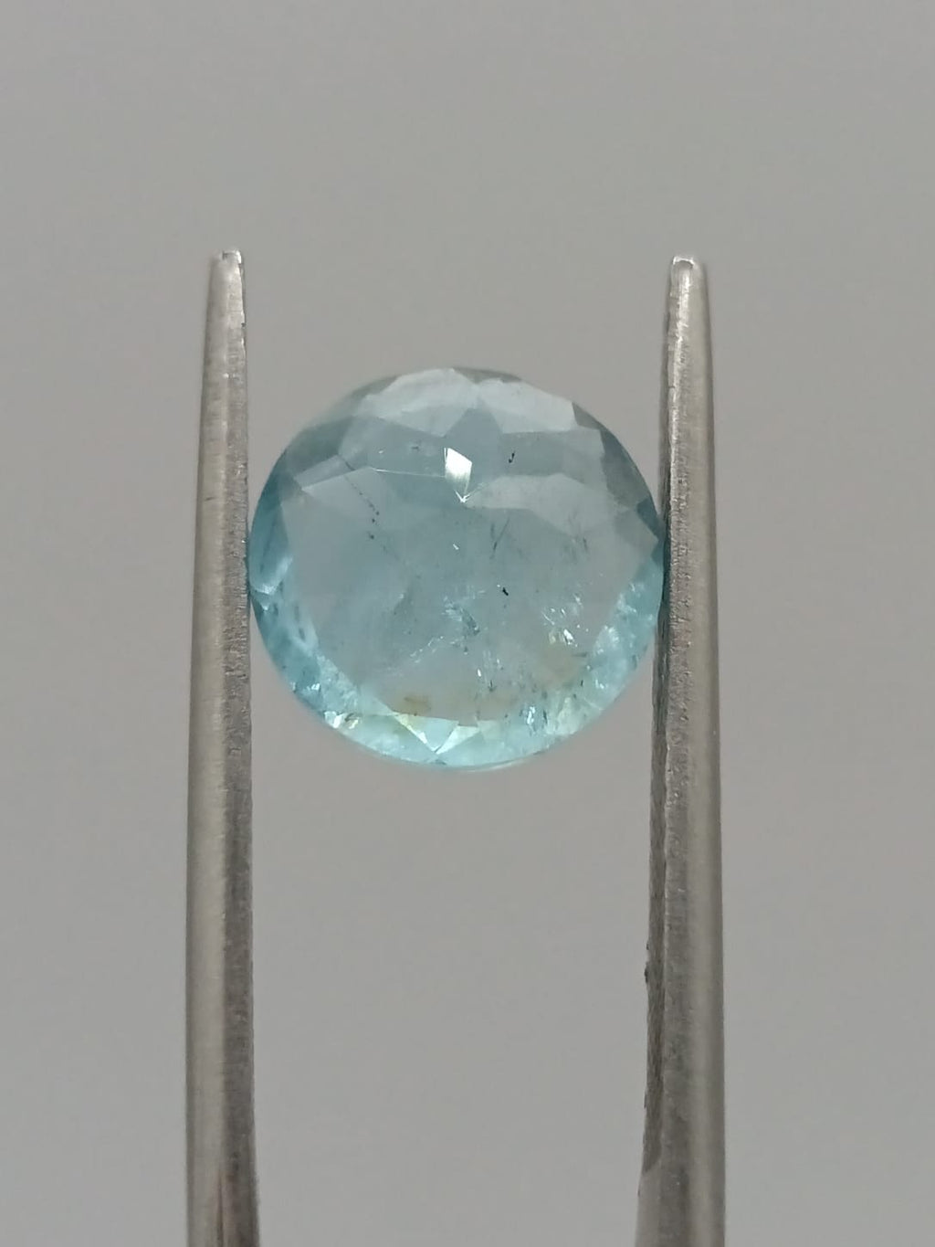 Aguamarina circular de 2.91ct