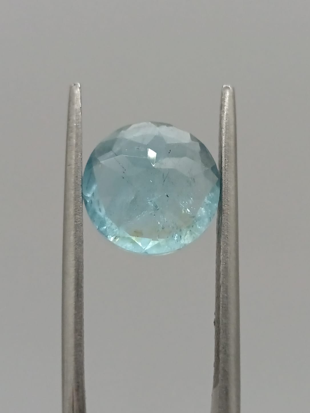 Aguamarina circular de 2.91ct