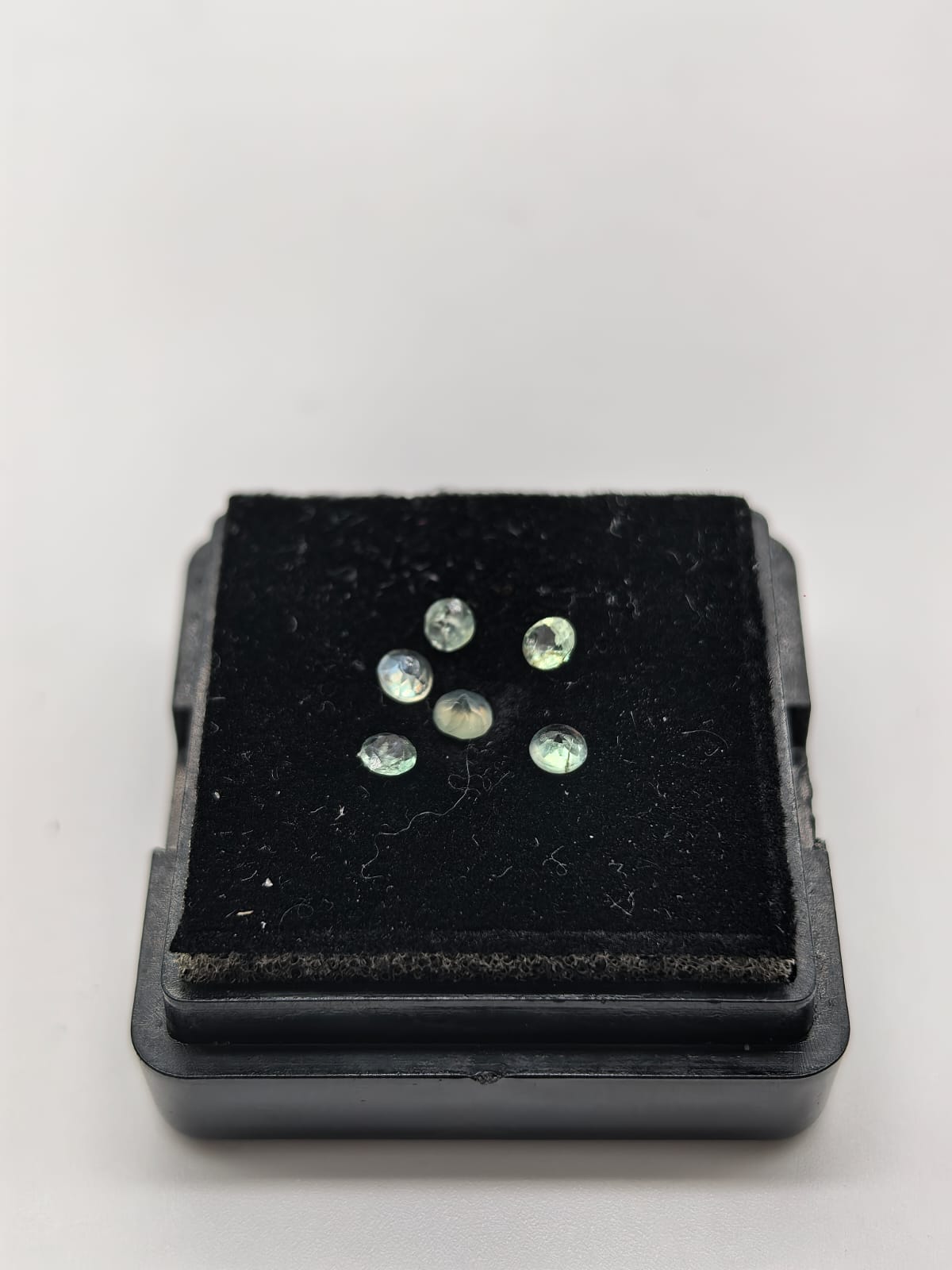 Alexandrita circular, lote de 0.37ct