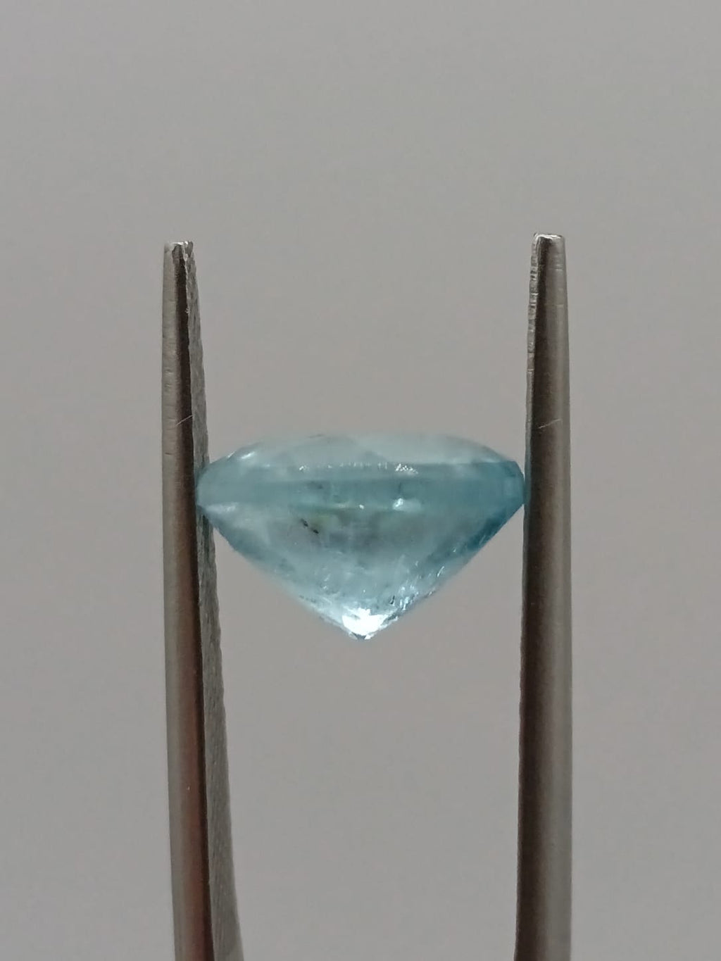Aguamarina circular de 2.91ct