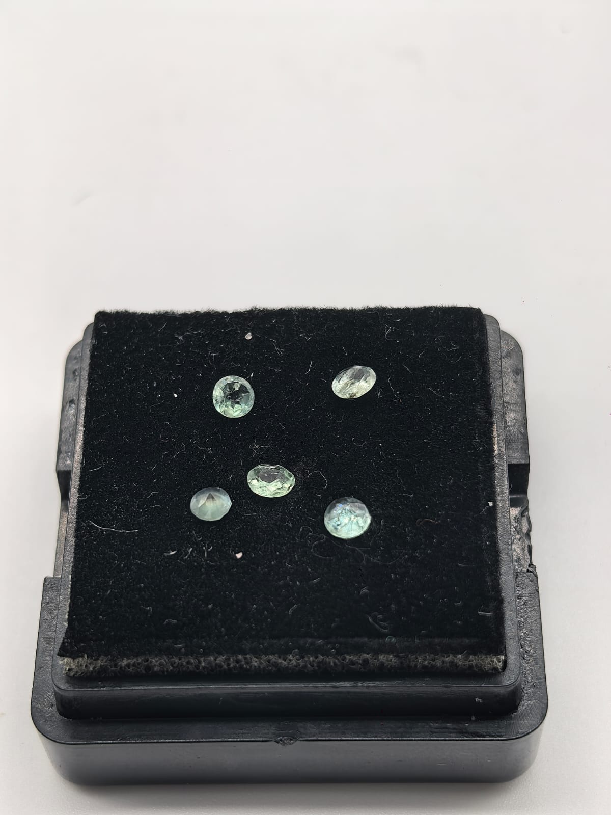 Alexandrita circular, lote de 0.37ct