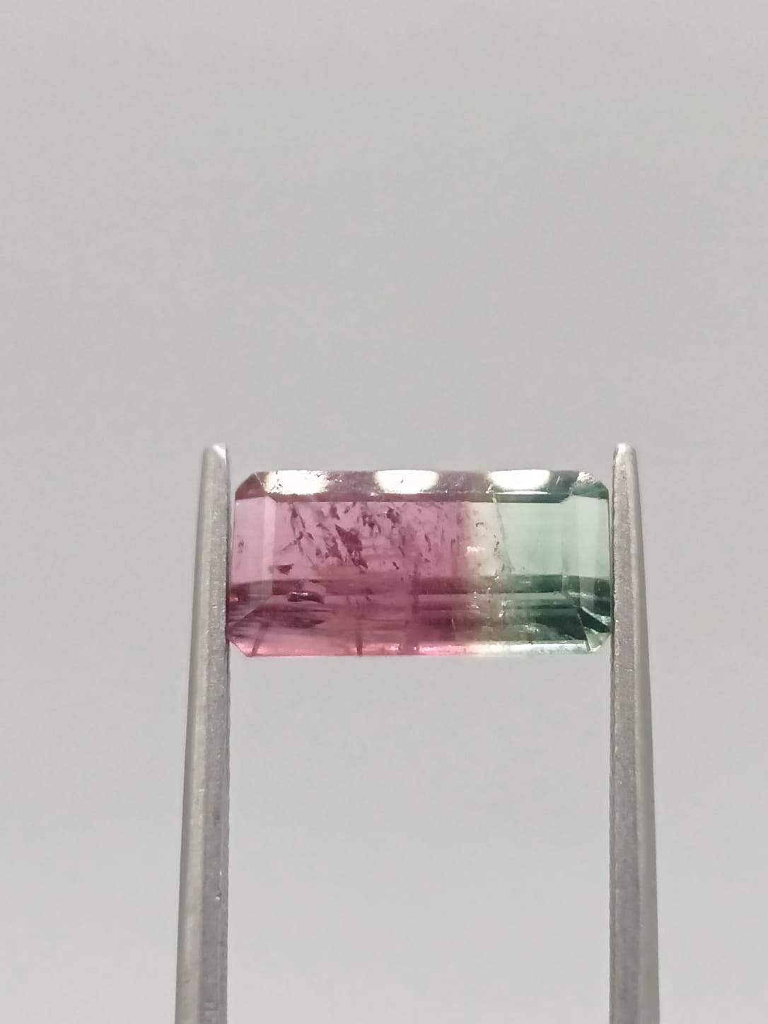 Turmalina sandia rectangular de 3.98ct