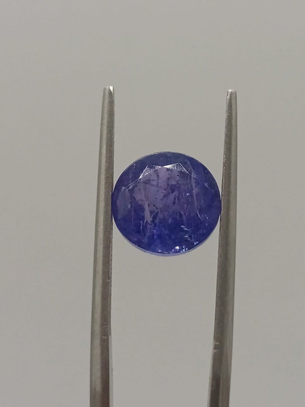 Tanzanita circular de 3.31ct