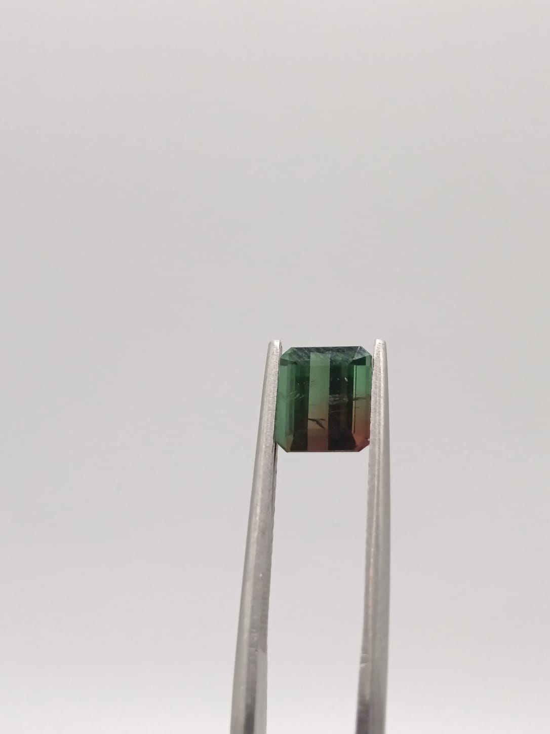 Turmalina sandia rectangular de 1.72ct