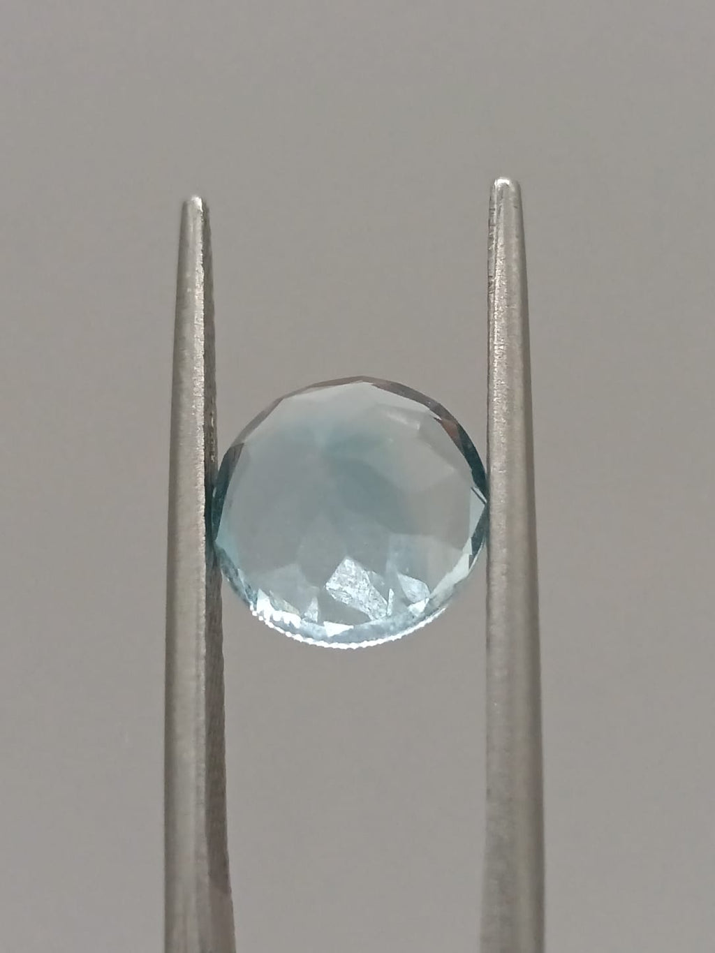 Aguamarina circular de 2.91ct