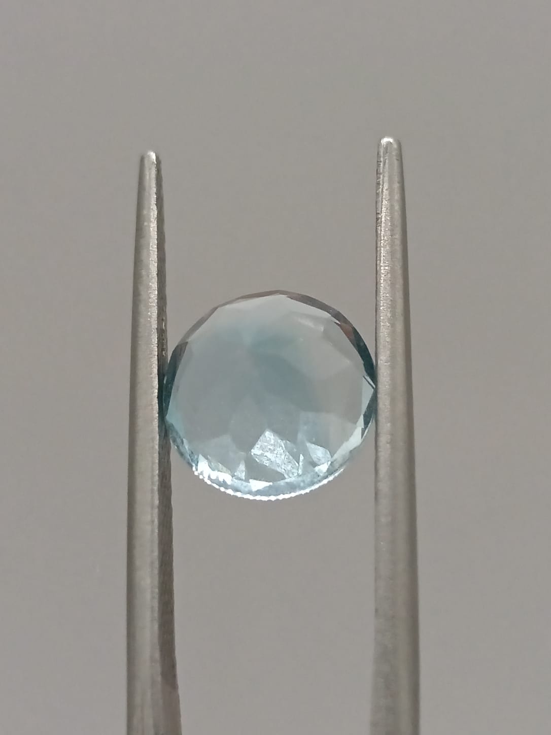 Aguamarina circular de 2.91ct